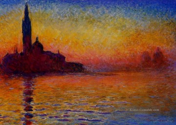 San Giorgio Maggiore in der Dämmerung Claude Monet Ölgemälde
